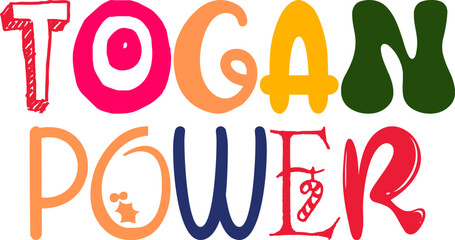 Togan Power Calligraphy Illustration for Brochure, Magazine, Packaging, Presentation 