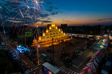 Religious celebration in Taoyuan, Taiwan