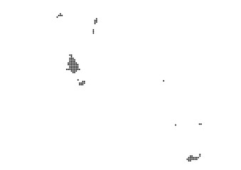 An abstract representation of The Bahamas,The Bahamas map made using a mosaic of black dots. Illlustration suitable for digital editing and large size prints. 
