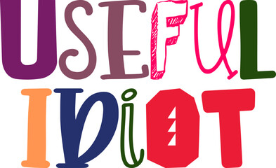 Useful Idiot Calligraphy Illustration for Book Cover, Social Media Post, Motion Graphics, Poster