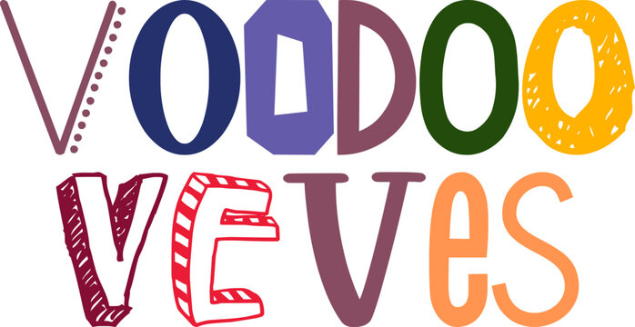 Voodoo Veves Calligraphy Illustration for Mug Design, Bookmark , Decal, Poster