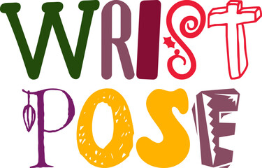 Wrist Pose Hand Lettering Illustration for Book Cover, Bookmark , Magazine, Motion Graphics