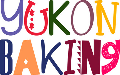 Yukon Baking Hand Lettering Illustration for Mug Design, Label, Packaging, Newsletter
