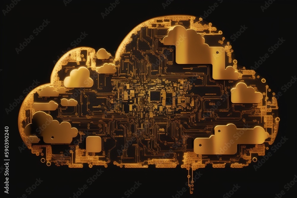 Aufkleber cloud computing's 