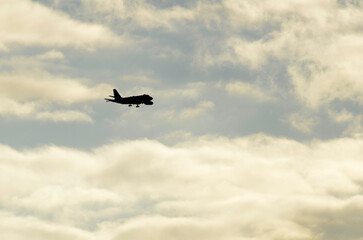 上空の自衛隊機
