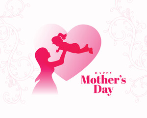 celebrate mom's special day with lovely heart background