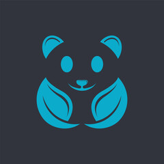Panda logo template vector icon design