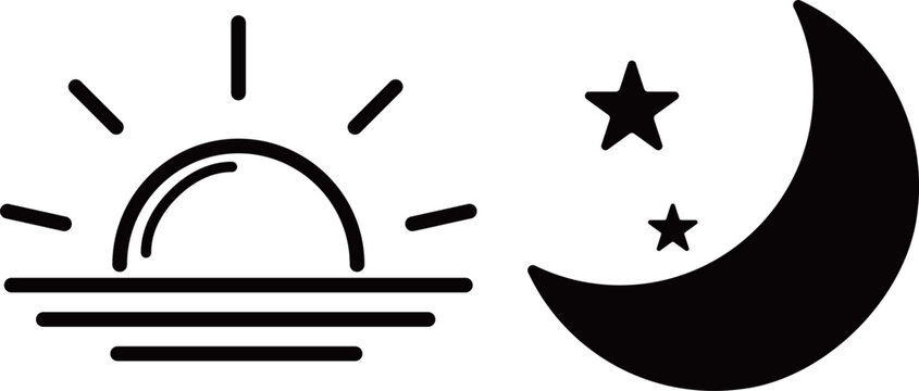 太陽　月　アイコン