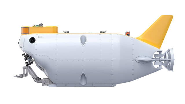 Deep Sea Submersible 3D Rendered