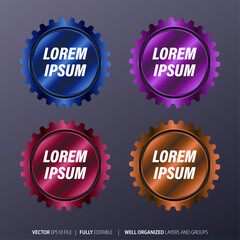 Set of infographics elements in modern flat business style
