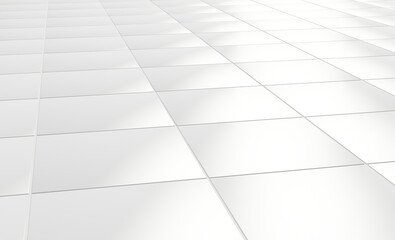 White Tile Floor Close up