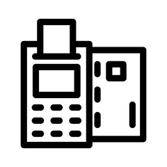 atm machine icon or logo isolated sign symbol vector illustration - high quality black style vector icons