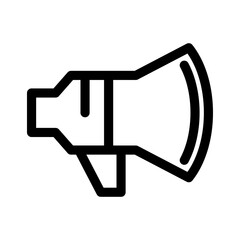 bullhorn icon or logo isolated sign symbol vector illustration - high quality black style vector icons