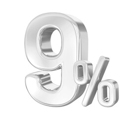 9 Percent Silver Sale Off Discount 