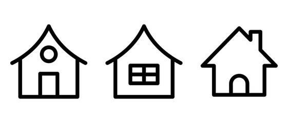 home icon or logo isolated sign symbol vector illustration - high quality black style vector icons