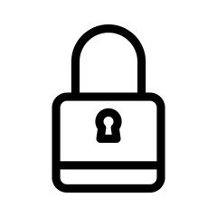 lock icon or logo isolated sign symbol vector illustration - high quality black style vector icons