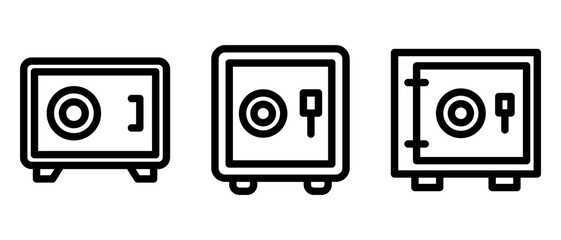 locker icon or logo isolated sign symbol vector illustration - high quality black style vector icons