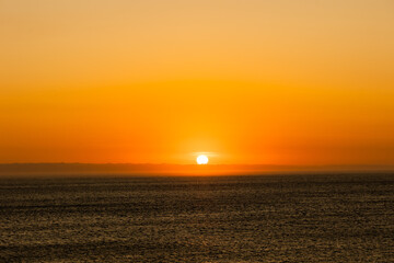 Puesta de sol en el mar