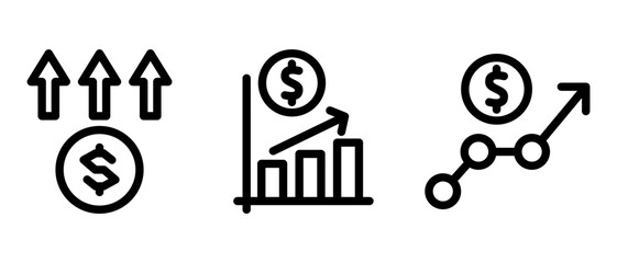 profit icon or logo isolated sign symbol vector illustration - high quality black style vector icons