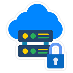 Data Security Sticker Icon