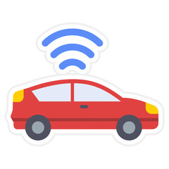 Smart Car Sticker Icon