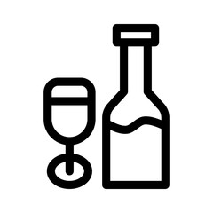 wine icon or logo isolated sign symbol vector illustration - high quality black style vector icons
