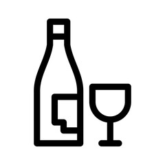 wine icon or logo isolated sign symbol vector illustration - high quality black style vector icons
