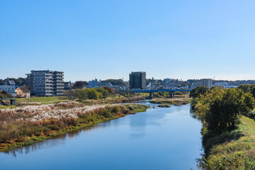 Naklejka premium 入間川（埼玉県狭山市）