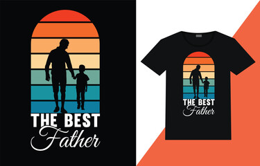 Retro Father's Day T-shirt Design