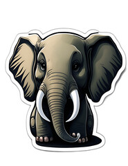 sticker cartoon cute elephant png