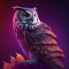 owl in the night Generative Ai