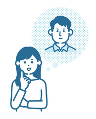 A woman who imagines her ideal man