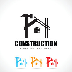 Construction Logo Design Renovation Logo Design Template Fully Editable EPS