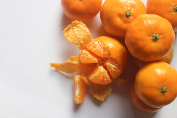 fresh citrus fruit which is very good for health on white background