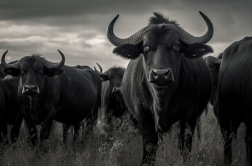 Naklejka premium Wasserbüffel, Water buffalo