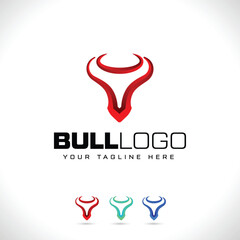 Bull Logo Design Bull Face Logo Design Bull Vector Fully Editable EPS