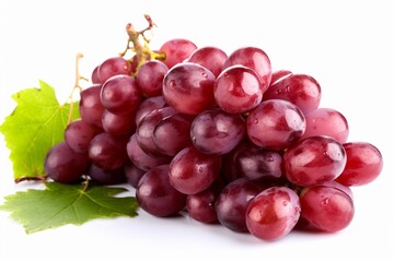 Fototapeta premium red grapes isolated on white