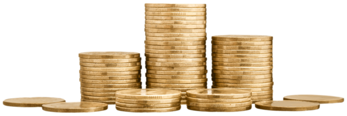 Money coins saving for investment mutual fund finance concept