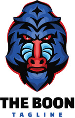 baboon head mascot