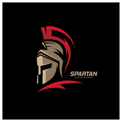 Spartan Logo Template Vector, Creative Sparta Logo Vector, Spartan Helmet Logo