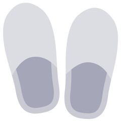 indoor shoes flat icon