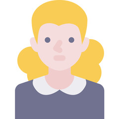 maid avatar flat icon