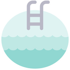 swimming pool flat icon
