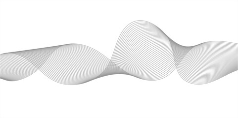 Fototapeta premium Abstract wave line for banner, template, wallpaper background with wave design. Vector illustration. abstract background with business lines white background. Abstract wave element for design. 