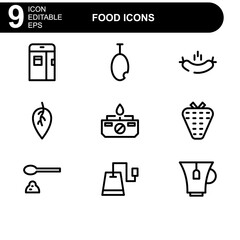 food icon or logo isolated sign symbol vector illustration - high quality black style vector icons

