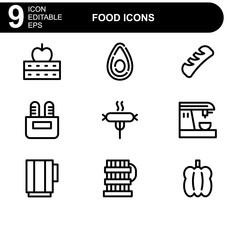 food icon or logo isolated sign symbol vector illustration - high quality black style vector icons
