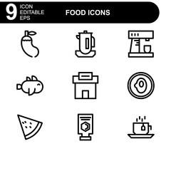 food icon or logo isolated sign symbol vector illustration - high quality black style vector icons
