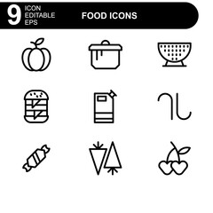 food icon or logo isolated sign symbol vector illustration - high quality black style vector icons
