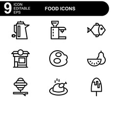 food icon or logo isolated sign symbol vector illustration - high quality black style vector icons
