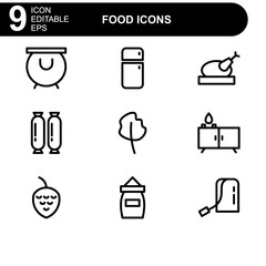 food icon or logo isolated sign symbol vector illustration - high quality black style vector icons